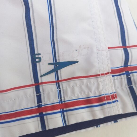 Speedo Team Collection Plaid Swim Trunks-Size X-Large-Mesh Brief-Pockets-UPF - Picture 4 of 10
